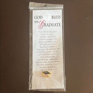 Graduation Blessing Card with Graduation Cap Pin